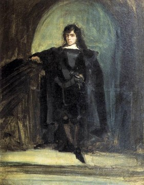 ウジェーヌ・ドラクロワ Painting - Ravenswood Romantic Eugene Delacroix としての自画像